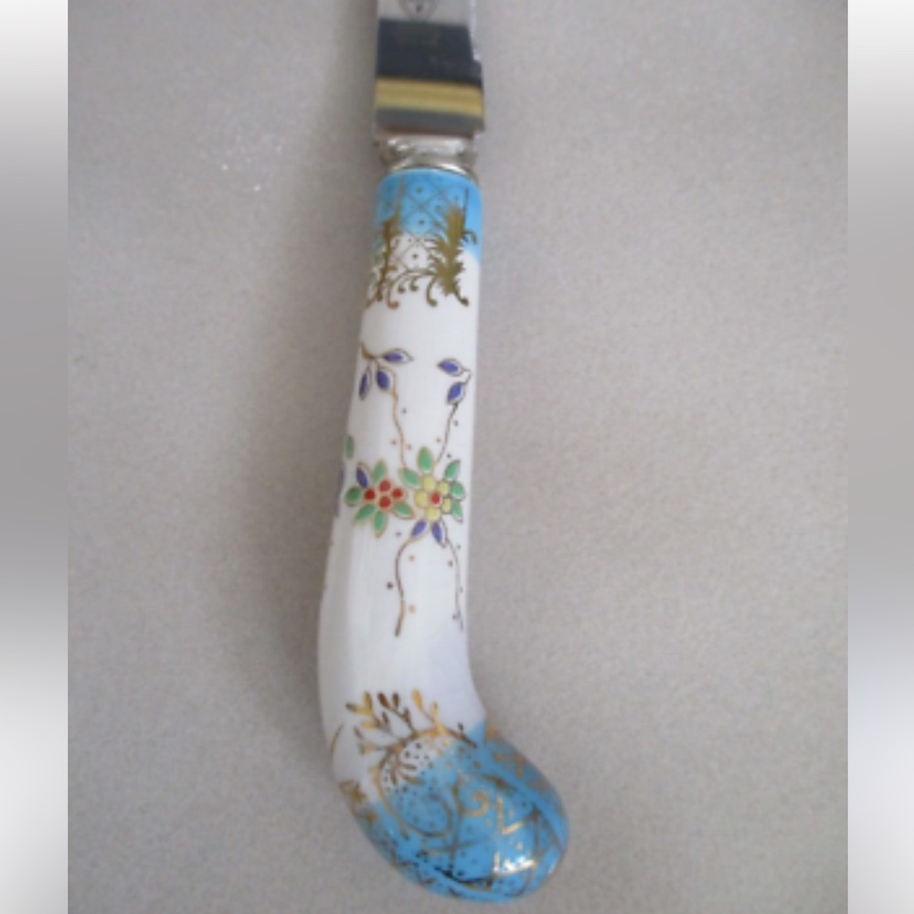 Sheffield House of Prill Knife Decorative Ceramic Handle Cheese Butter HPR9